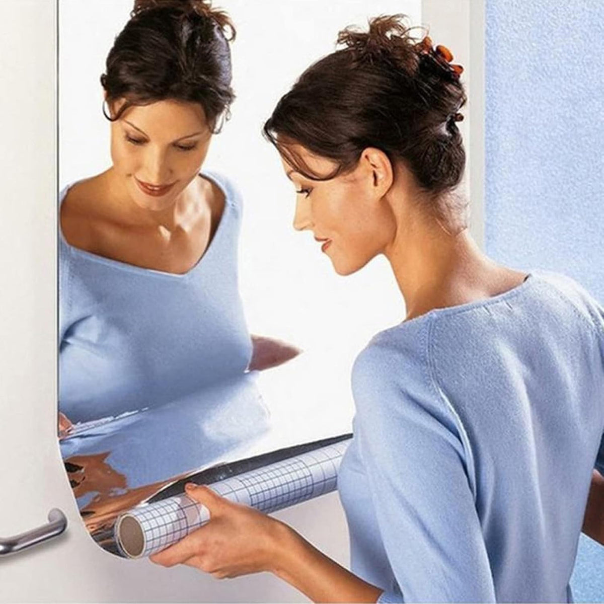 Self Adhesive Wall Mirror Sheet (1 Pc 100x50 Cm)