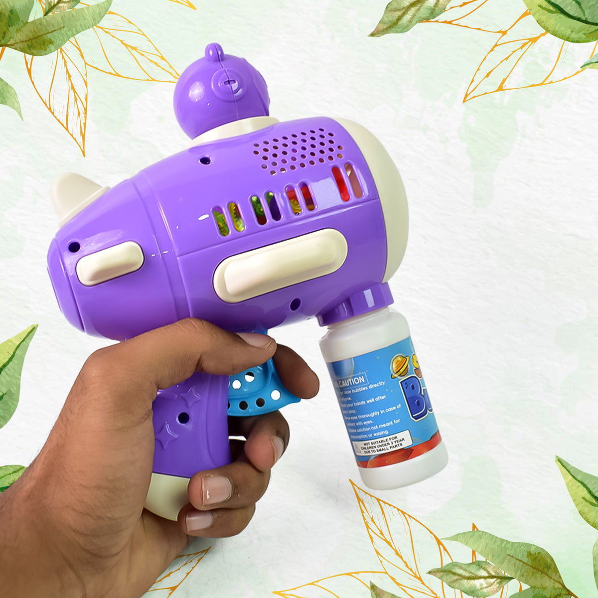 Space Bubble Gun Toy For Kids (With Solution)
