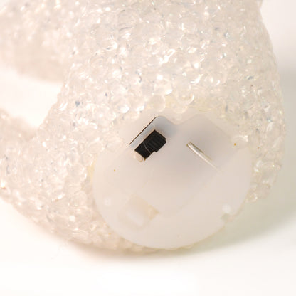 Dolphin Shape Crystal Led Night Light Lamp  Cute Glowing Animal Decorative Light (1 Pc)