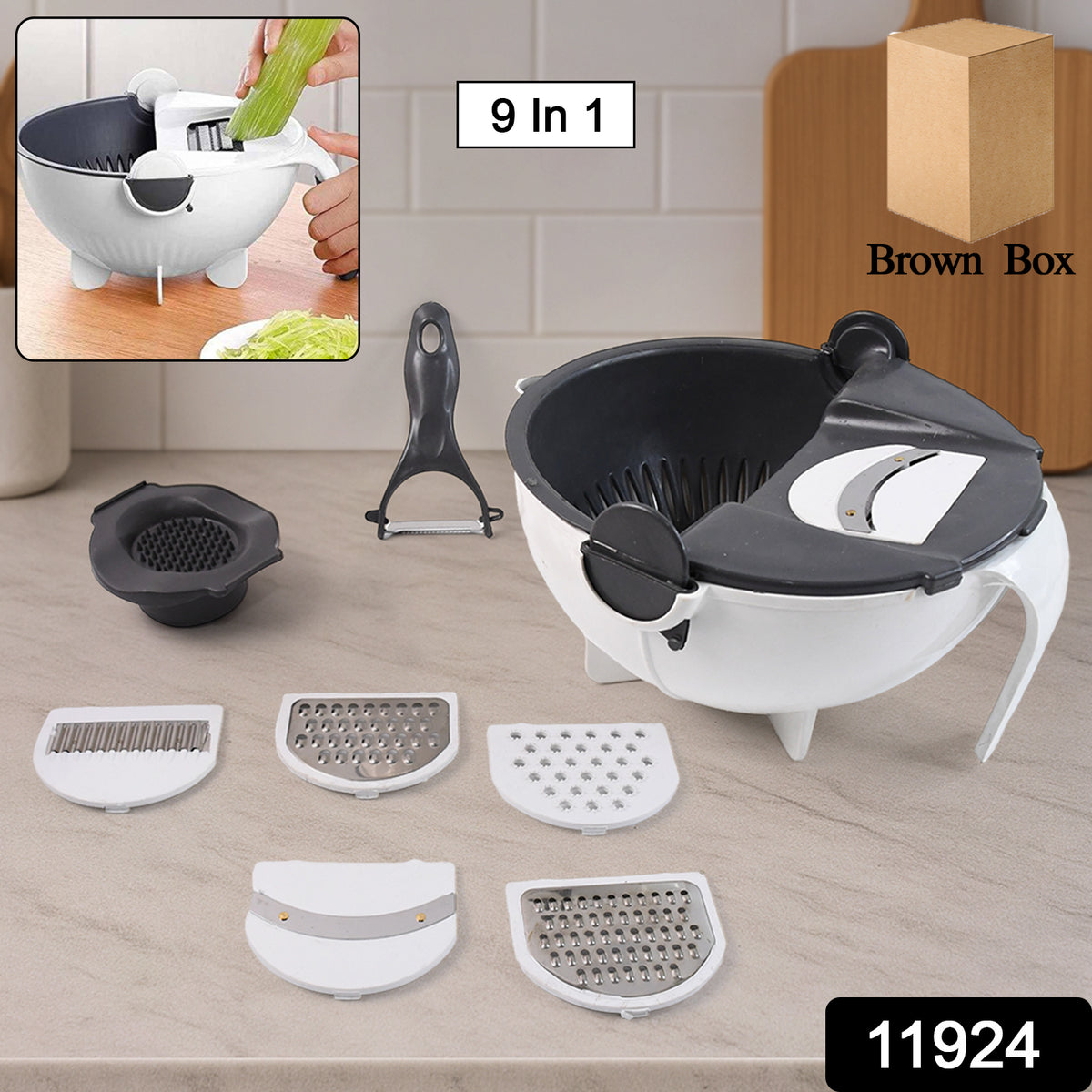 Multifunctional Vegetable Chopper (9 In 1)