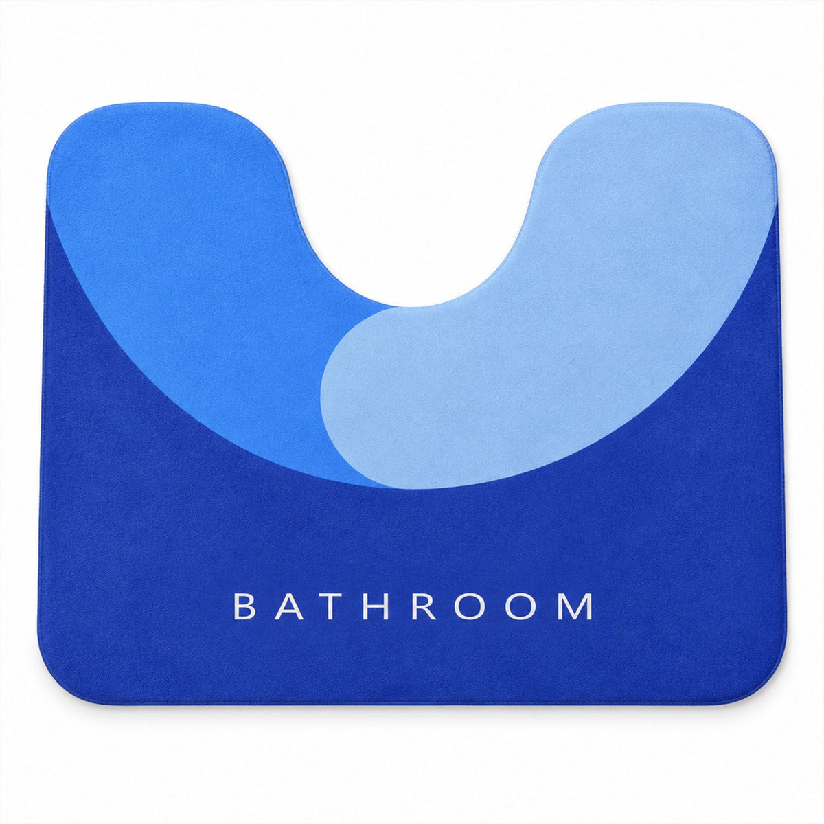 U Shape Toilet Contour Mat Anti-skid Absorbent Commode Rug (1 Pc 40x50 Cm)