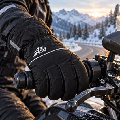 Multipurpose Winter Hand Gloves With Plush Lining And Textured Grip (1 Pair Mix Color)