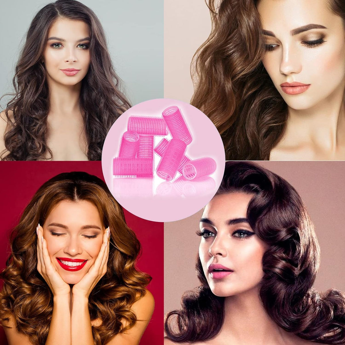 Premium Self-grip Hair Rollers (6 Pc  Set )