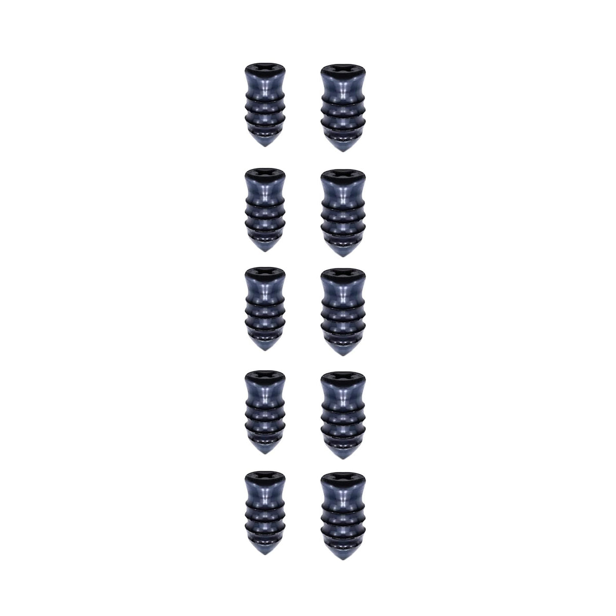 Tire Repair Rubber Nail Car Tire Repair Nails Tire Repair Rubber Screws Black (10 Pcs Set)