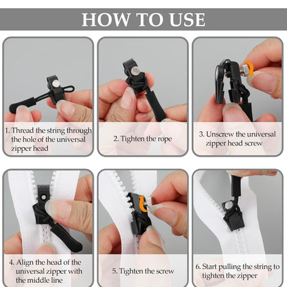 Portable Universal Detachable Zipper Slider (10 Pc  Big)