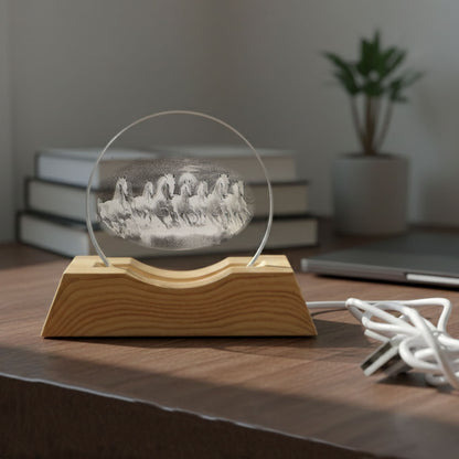 3d Crystal Led Table Lamp (1 Pc)
