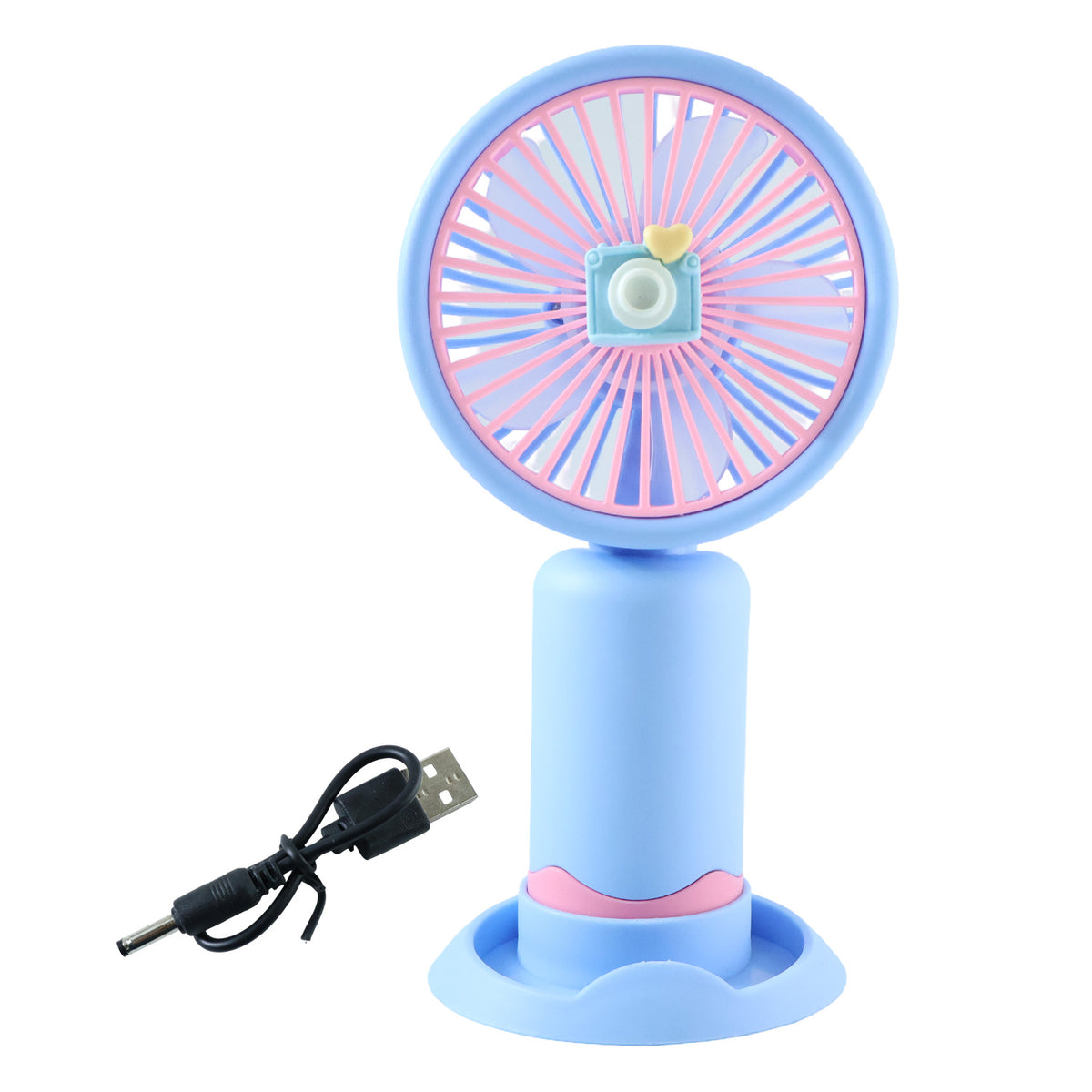 Dual-use Rechargeable Mini Handheld  Table Fan (1 Pc)