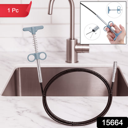 Flexible Sink  Drain Cleaning Spring Tool (58 Cm 1 Pc)