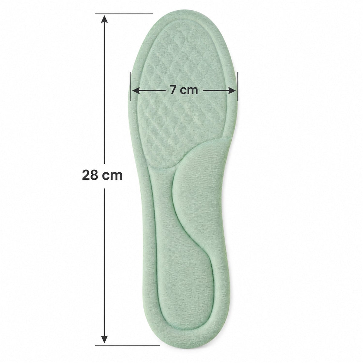 Soft Foam Shoe Insoles With Textured Surface For Daily Wear (1 Pair Size 43-44)