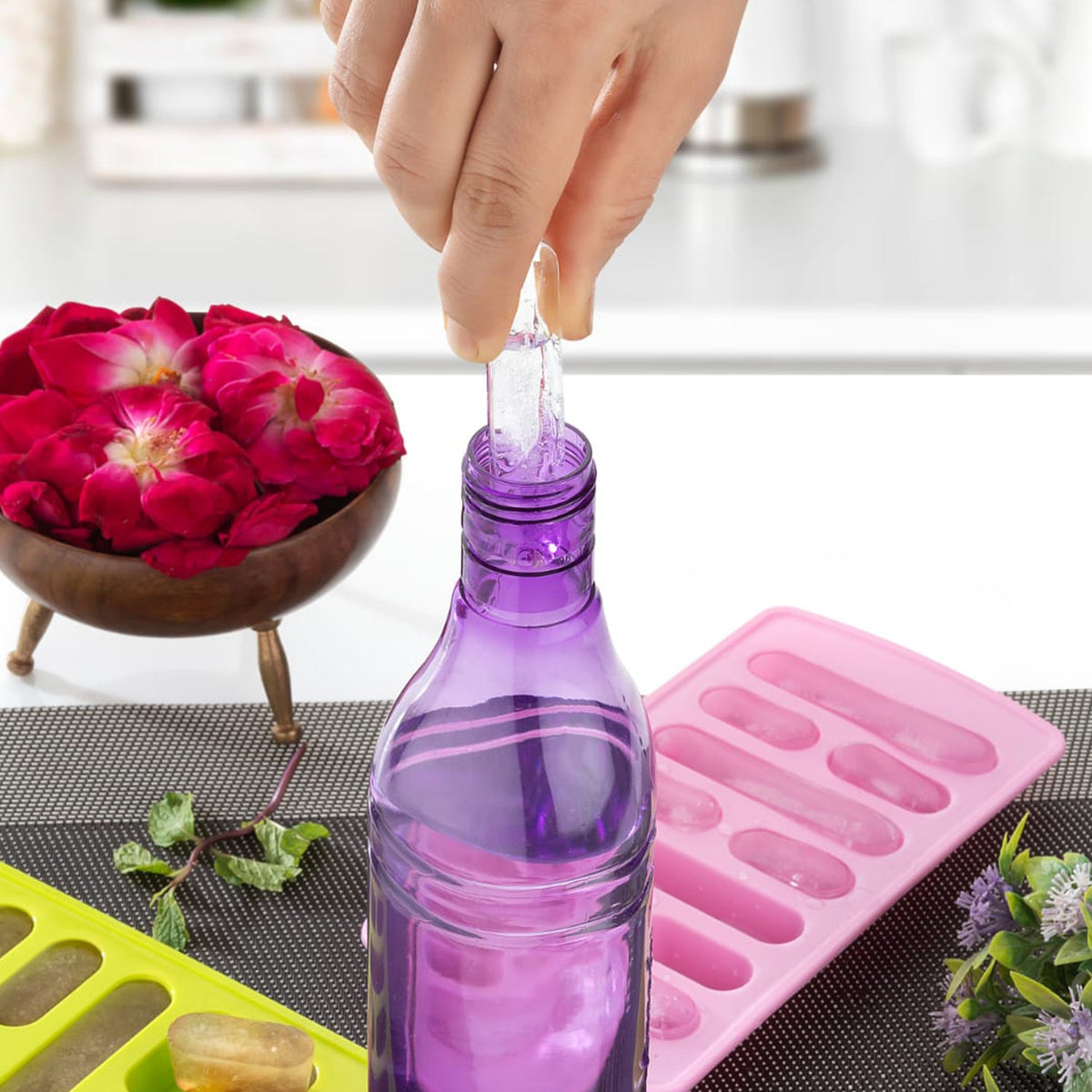 4 Pc Fancy Ice Tray Used Widely In All Kinds Of Household Places While Making Ices And All Purposes.