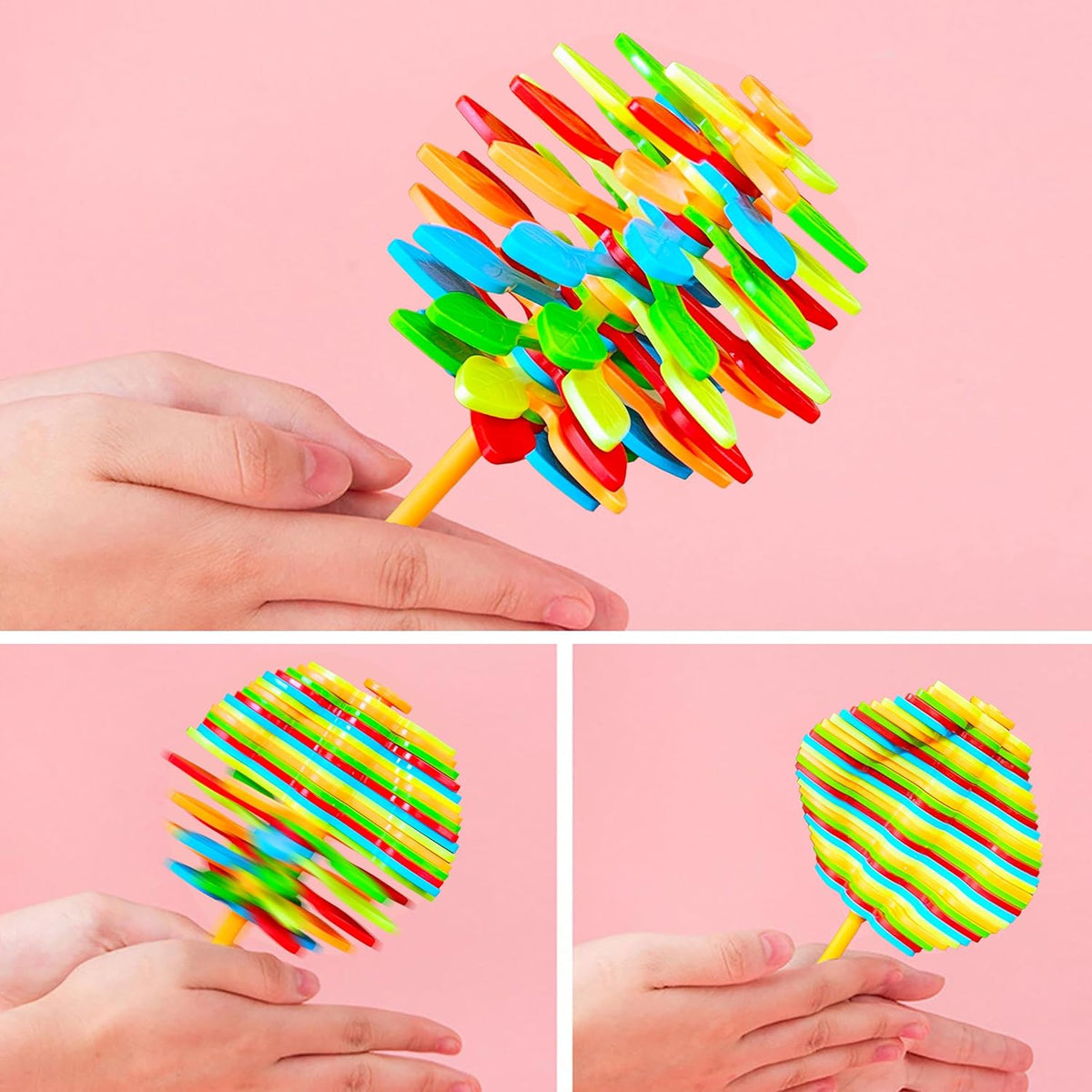 Spin Flower Candy Rotating  Spinning Toy (1 Pc)